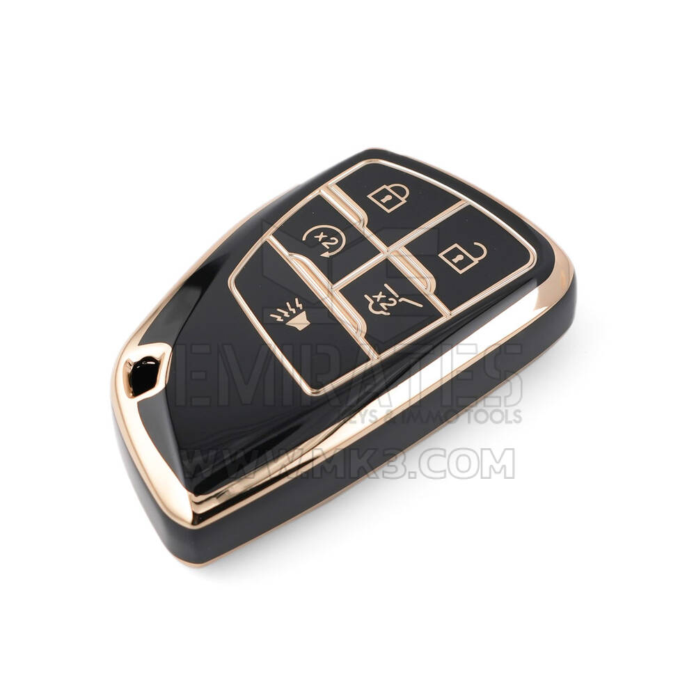 Nueva cubierta Nano de alta calidad del mercado de accesorios para llave remota inteligente Buick 5 botones Color negro BK-D11J5A | Cayos de los Emiratos