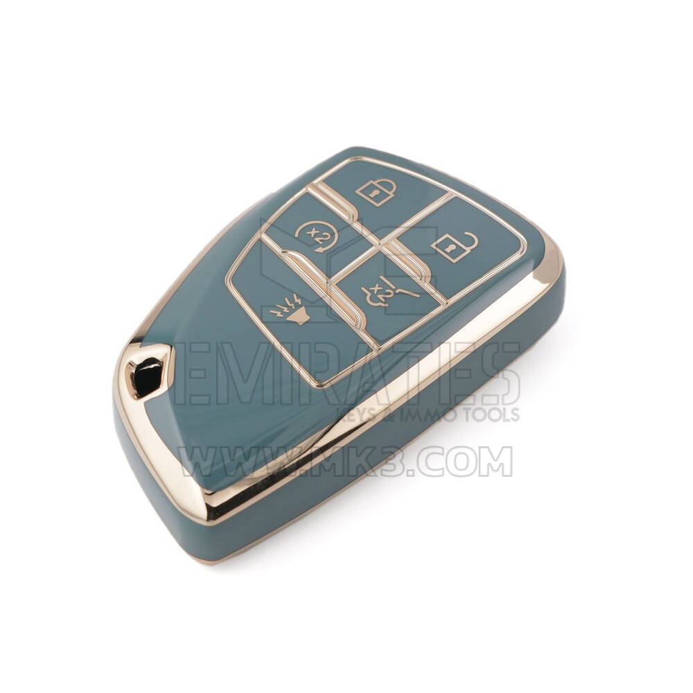 Nuova cover aftermarket Nano di alta qualità per Buick Smart Remote Key 5 pulsanti Colore grigio BK-D11J5A | Chiavi degli Emirati