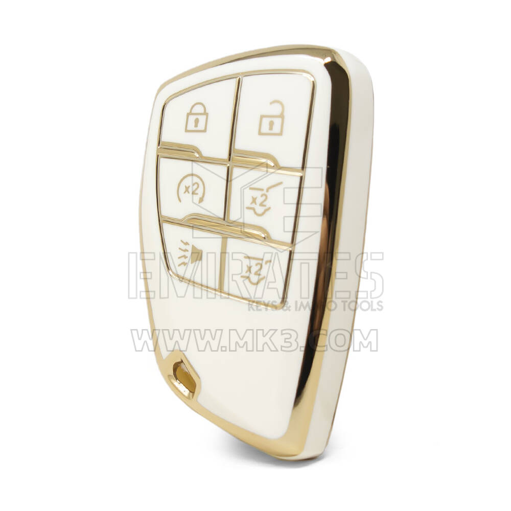 Нано-чехол высокого качества для Buick Smart Remote Key 6 кнопок белого цвета BK-D11J6