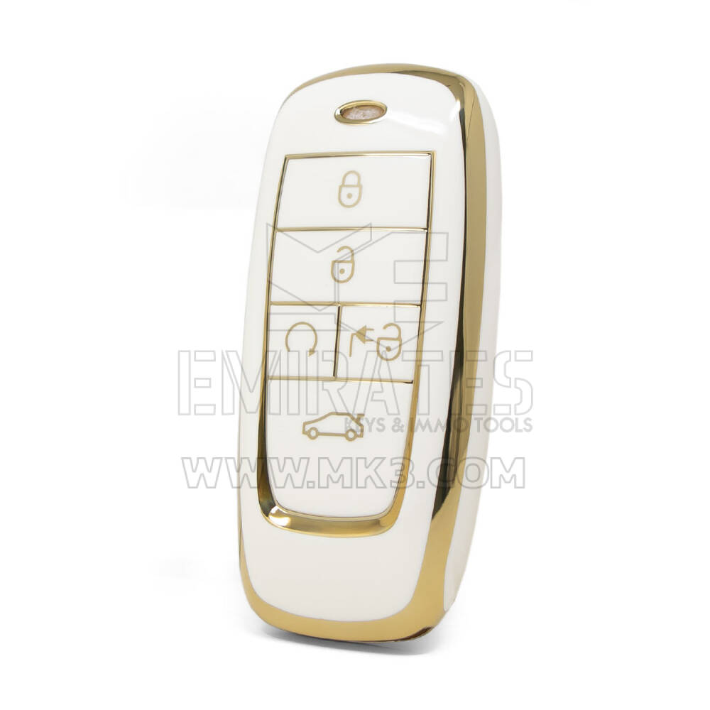 Nano High Quality Cover For Trumpchi Smart Remote Key 5 Buttons White Color CQ-B11J
