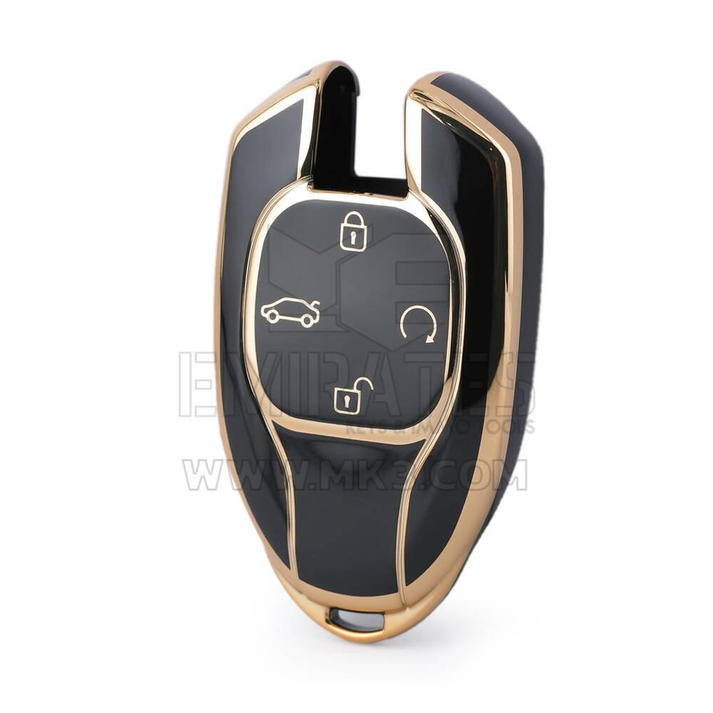 Nano – housse de haute qualité pour clé télécommande intelligente Trumpchi, 4 boutons, couleur noire, CQ-E11J