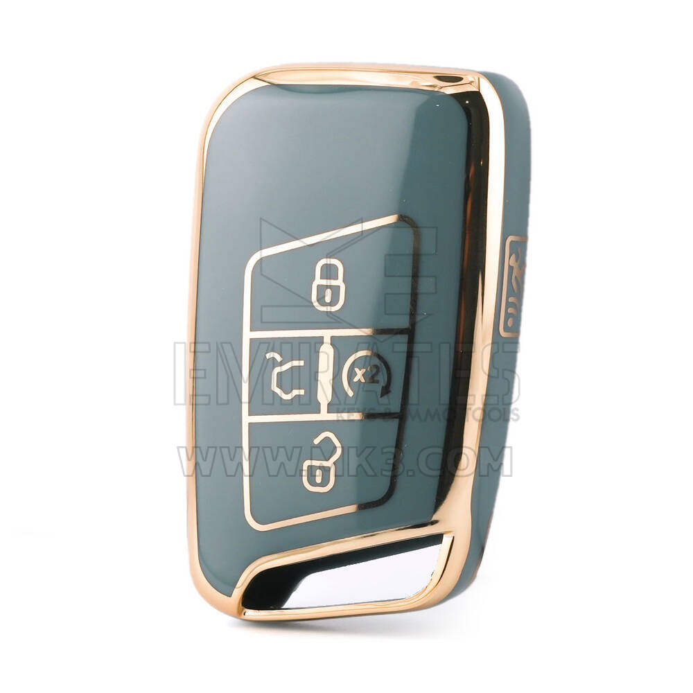 Nano High Quality Cover For Volkswagen Smart Remote Key 5 Buttons Gray Color VW-D11J5