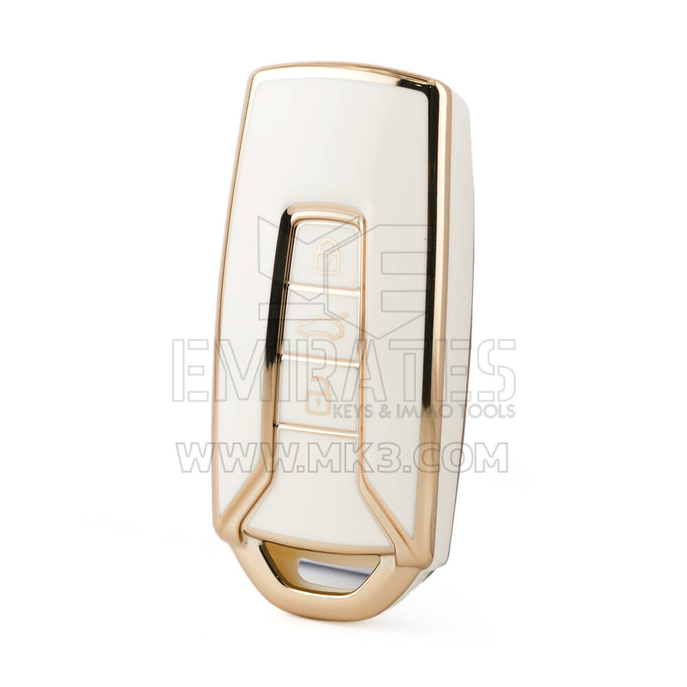 Nano High Quality Cover For Volkswagen Remote Key 3 Buttons White Color VW-H11J