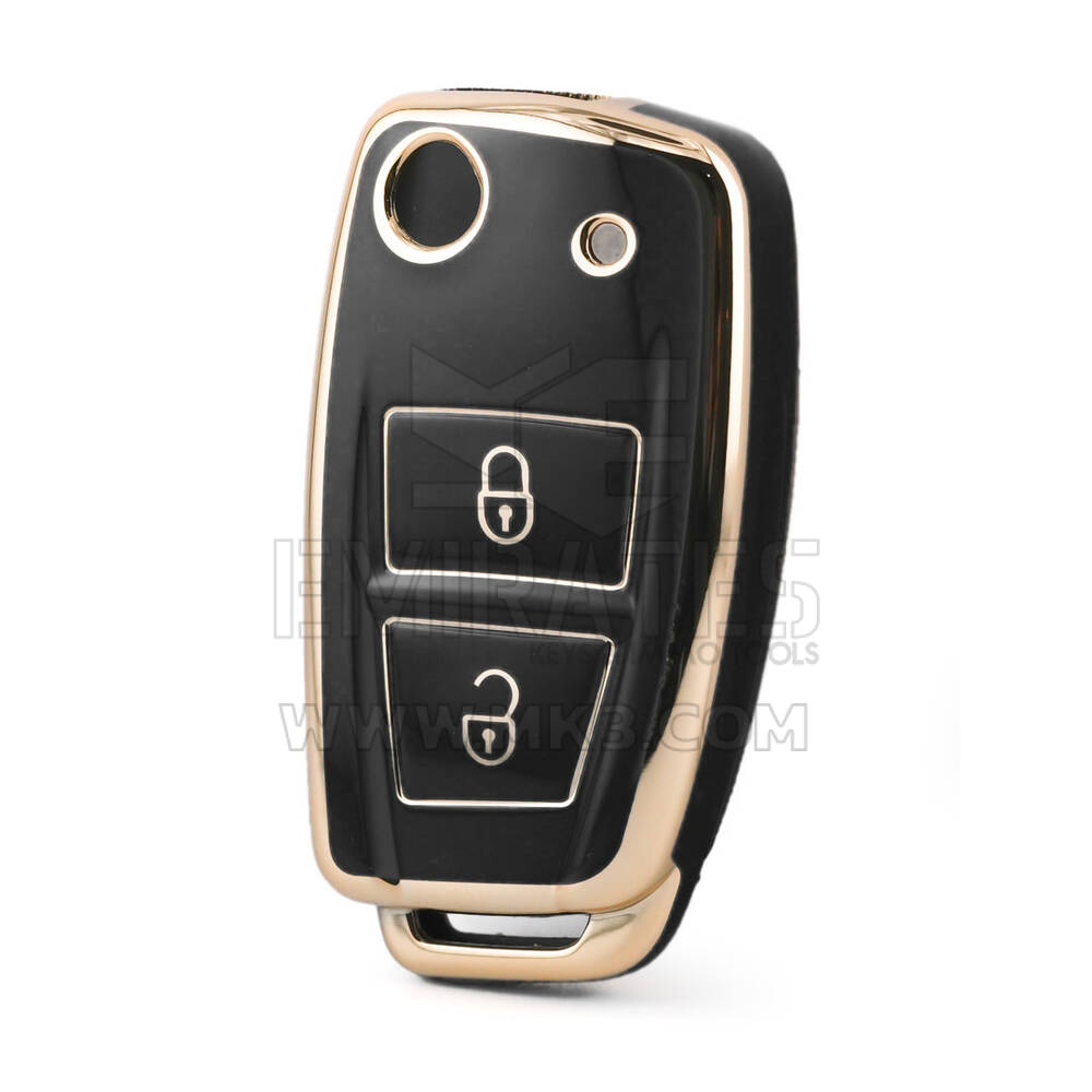 Nano High Quality Cover For Dongfeng Remote Key 2 Buttons Black Color DF-B11J