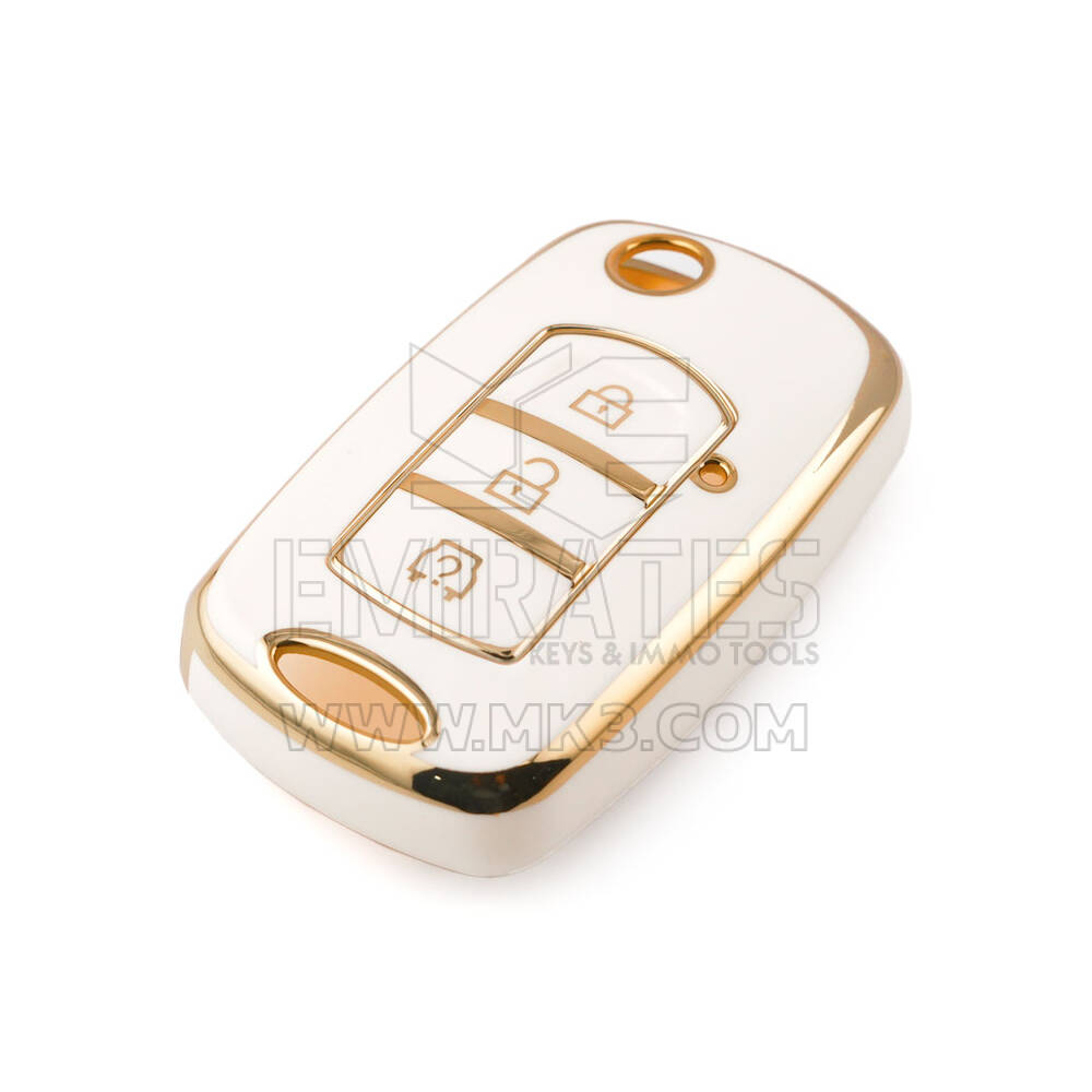 New Aftermarket Nano High Quality Cover For Dongfeng Remote Key 3 Buttons White Color DF-E11J | Emirates Keys