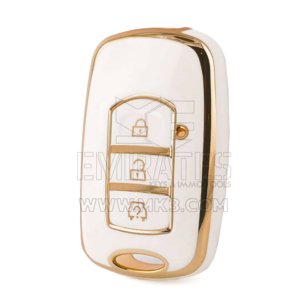 Nano High Quality Cover For Dongfeng Remote Key 3 Buttons White Color DF-F11J