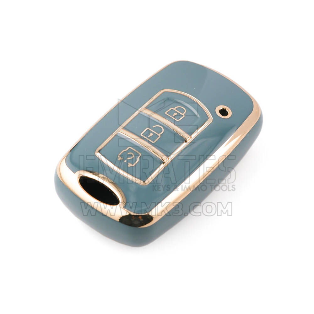 New Aftermarket Nano High Quality Cover For Dongfeng Remote Key 3 Buttons Gray Color DF-F11J | Emirates Keys