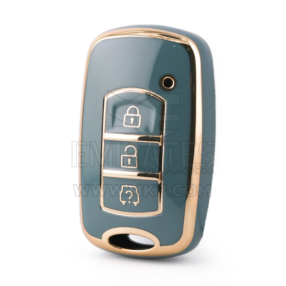 Nano High Quality Cover For Dongfeng Remote Key 3 Buttons Gray Color DF-F11J