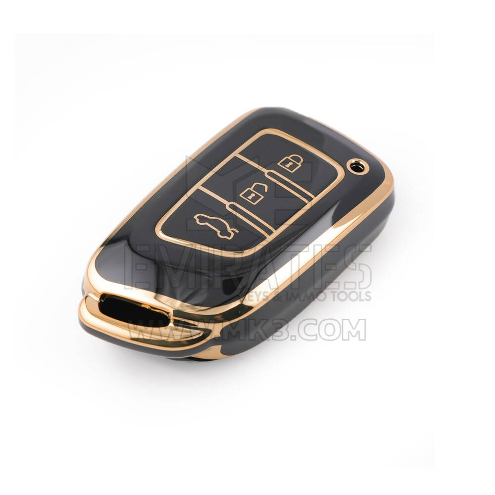 New Aftermarket Nano High Quality Cover For Dongfeng Remote Key 3 Buttons Black Color DF-G11J | Emirates Keys