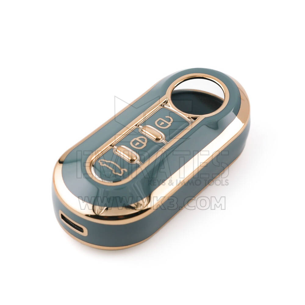Новый Высококачественный Чехол Послепродажного Нано Для Дистанционного Ключа Fiat 3 Кнопки Серого Цвета FIAT-A11J | Ключи Эмирейтс