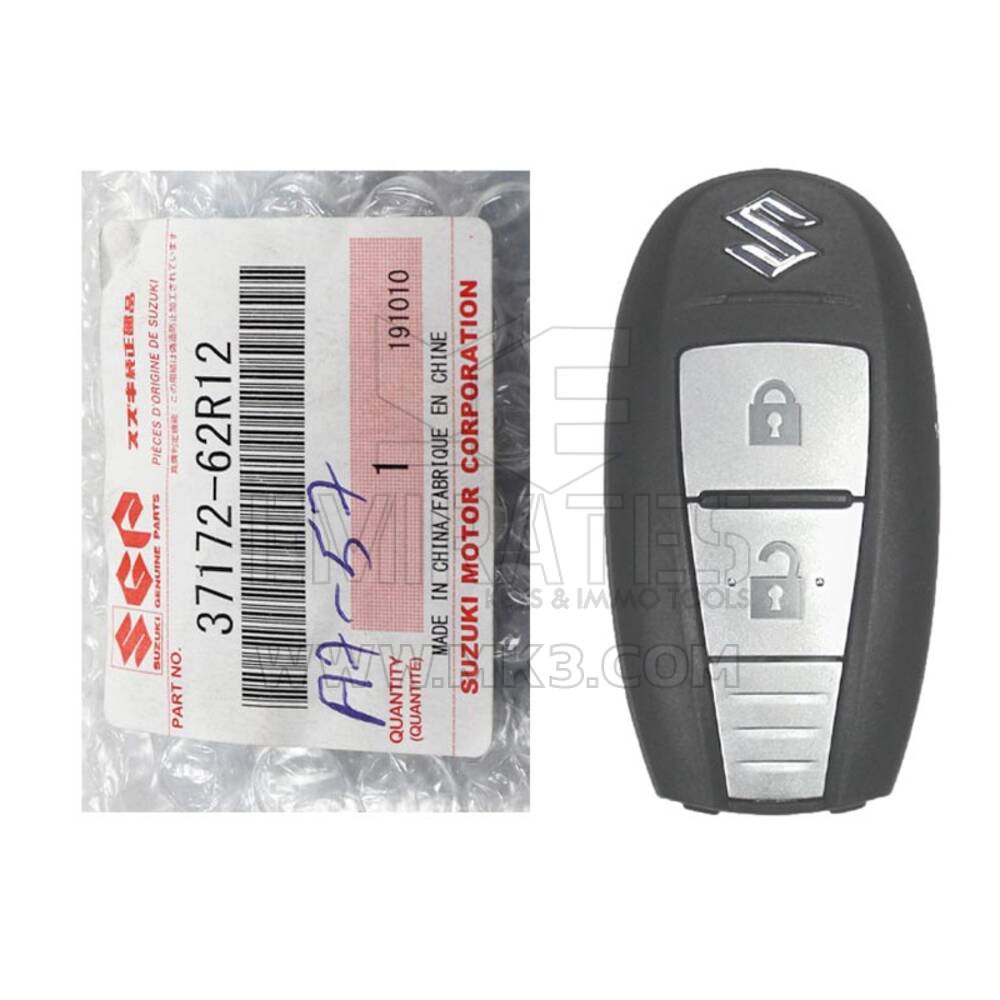 Novo Suzuki Ignis 2018 Genuine/OEM Smart Remote Key 2 Buttons 433MHz Número da peça do fabricante: 37172-62R12 / 3717262R12 / FCCID: CWTR68P0 | Chaves dos Emirados