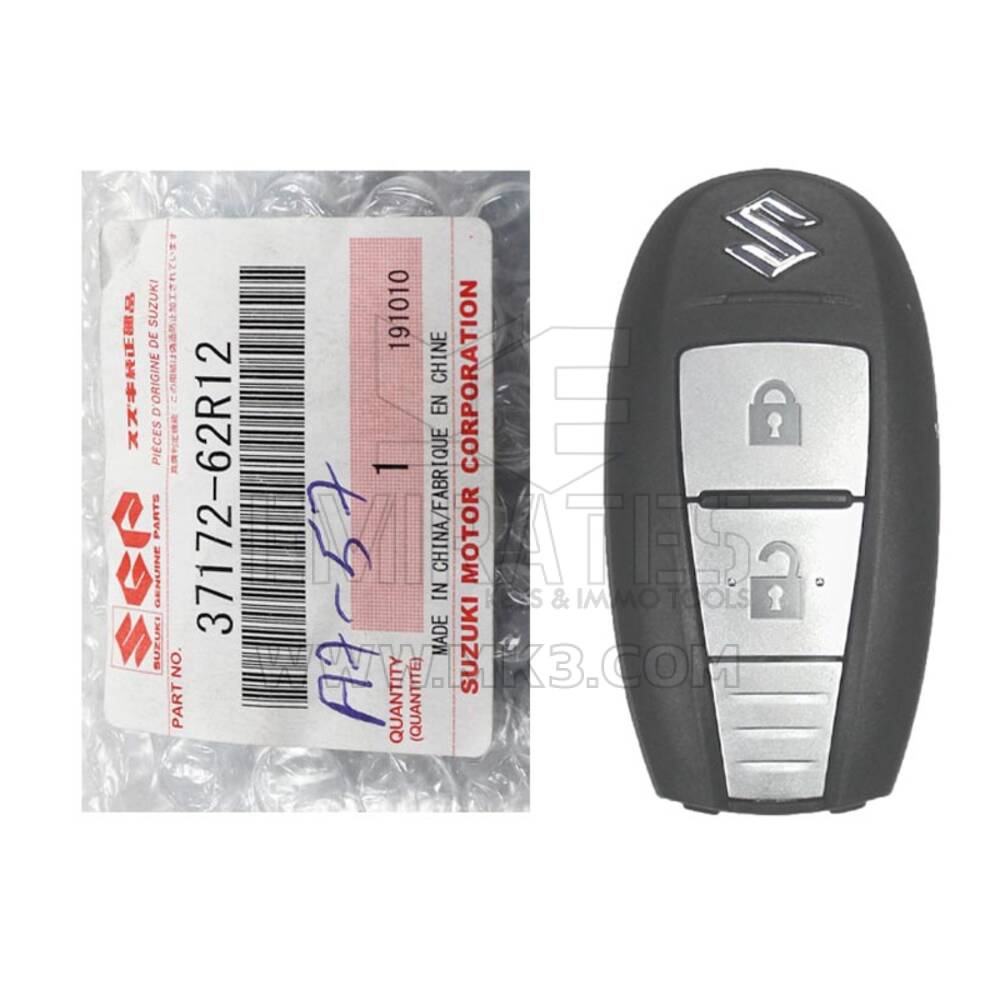 Nuevo Suzuki Ignis 2018 Genuine/OEM Smart Remote Key 2 Botones 433MHz Número de pieza del fabricante: 37172-62R12 / 3717262R12 / FCCID: CWTR68P0 | Claves de los Emiratos