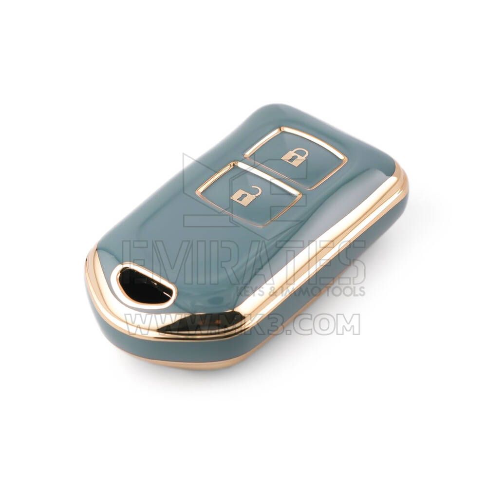 New Aftermarket Nano High Quality Cover For Toyota Remote Key 2 Buttons Gray Color TYT-L11J2 | Emirates Keys