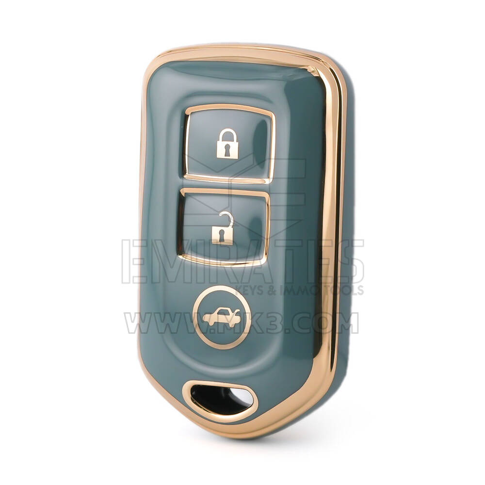 Nano High Quality Cover For Toyota Remote Key 3 Buttons Gray Color TYT-L11J3