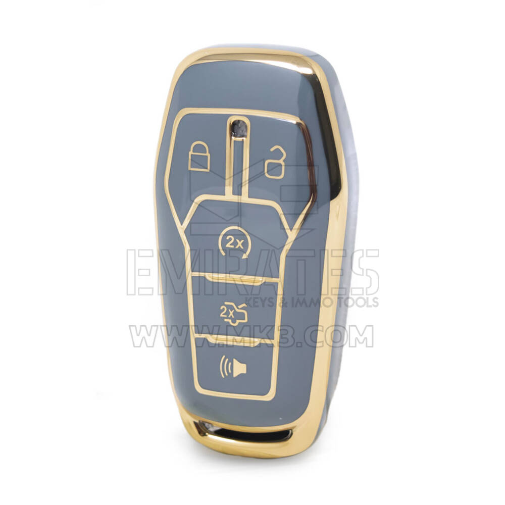 غطاء نانو عالي الجودة لمفتاح ريموت فورد اكسبلورر 4+1 ازرار لون رمادي Ford-A11J