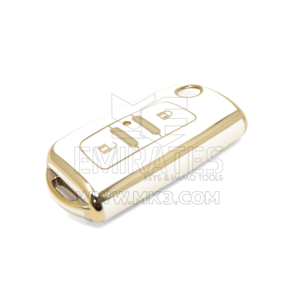 Novo aftermarket nano capa de alta qualidade para foton flip remoto chave 2 botões cor branca FT-A11J | Chaves dos Emirados