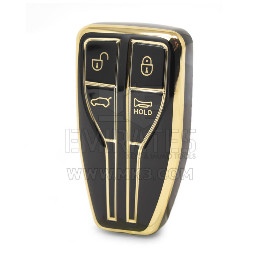 Cover Nano di alta qualità per chiave remota Hongqi 4 pulsanti colore nero HQ-A11J