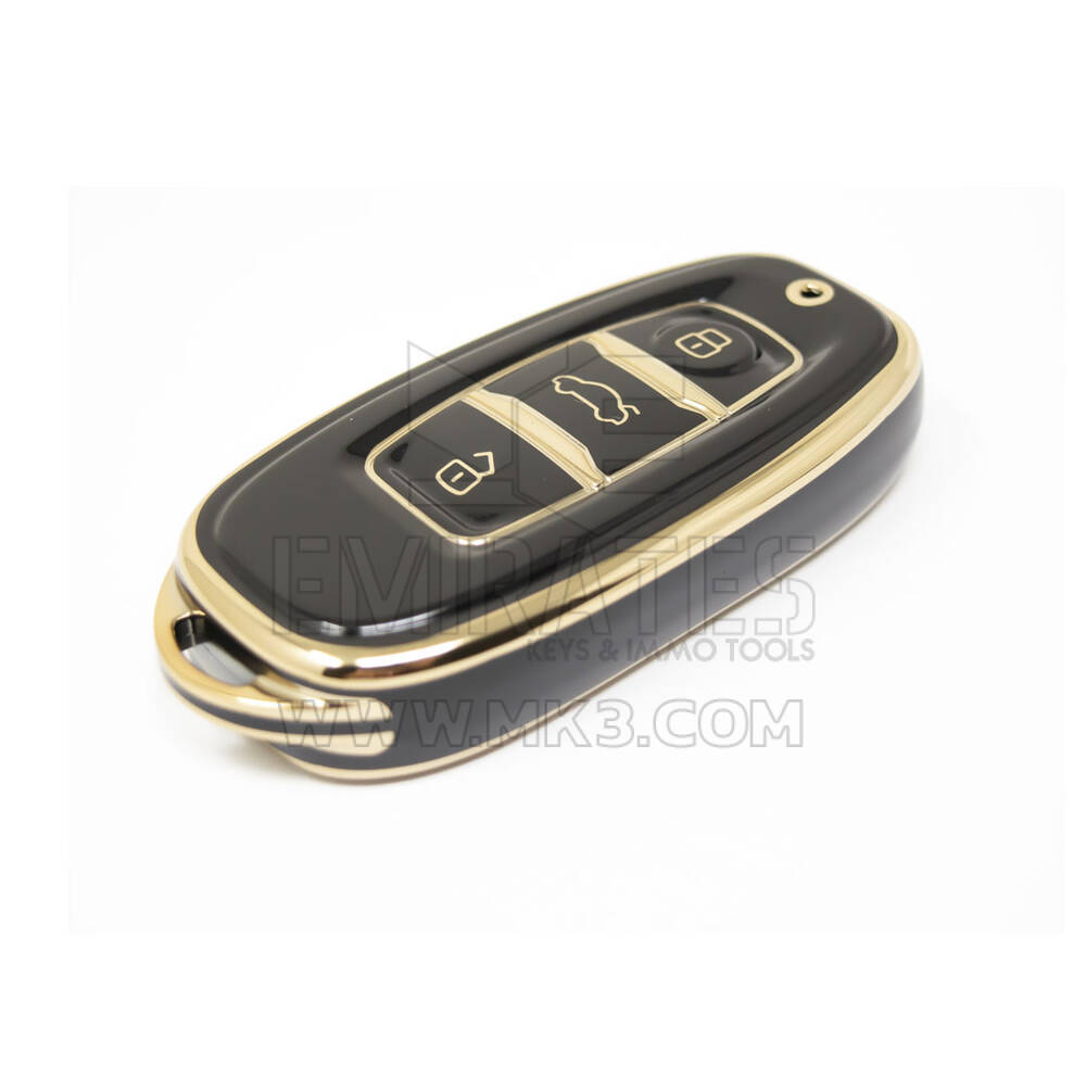 Nouveau couvercle Nano de haute qualité pour clé télécommande Hongqi, 3 boutons, couleur noire, HQ-C11J | Clés des Émirats
