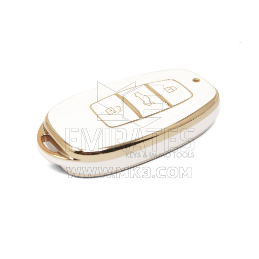 Nouveau couvercle Nano de haute qualité pour clé télécommande Hongqi, 3 boutons, couleur blanche, HQ-C11J | Clés des Émirats