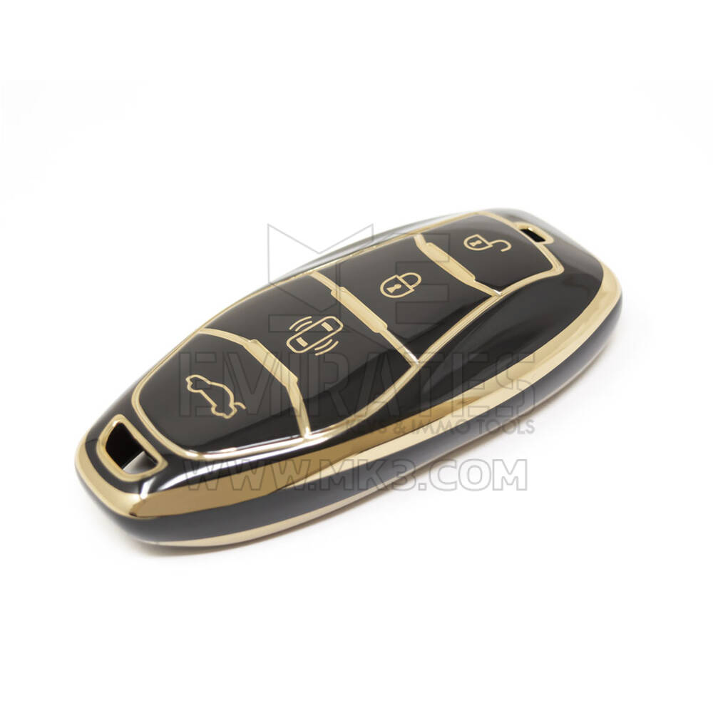 Nouveau couvercle Nano de haute qualité pour clé télécommande Hongqi, 4 boutons, couleur noire, HQ-D11J | Clés des Émirats