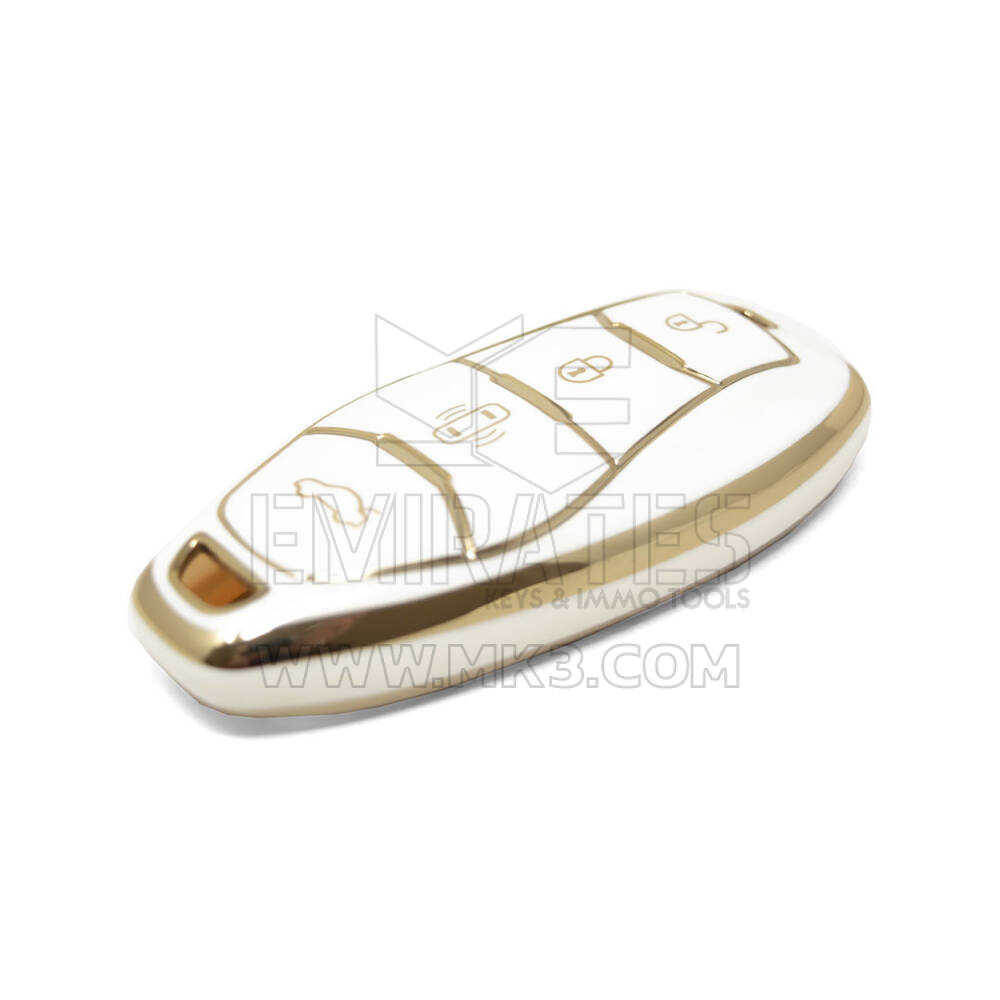 Nouveau couvercle Nano de haute qualité pour clé télécommande Hongqi, 4 boutons, couleur blanche, HQ-D11J | Clés des Émirats