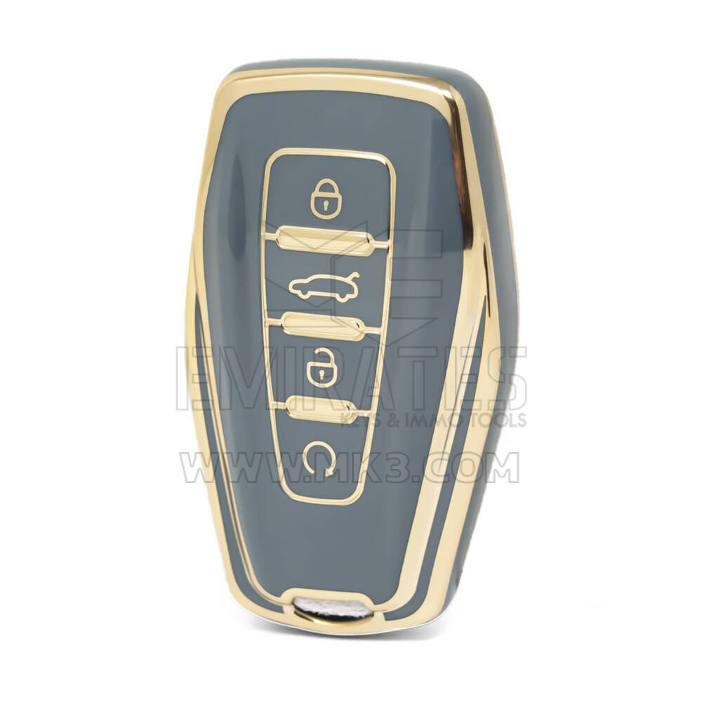 Capa Nano de alta qualidade para chave remota Geely 4 botões cor cinza GL-B11J4A