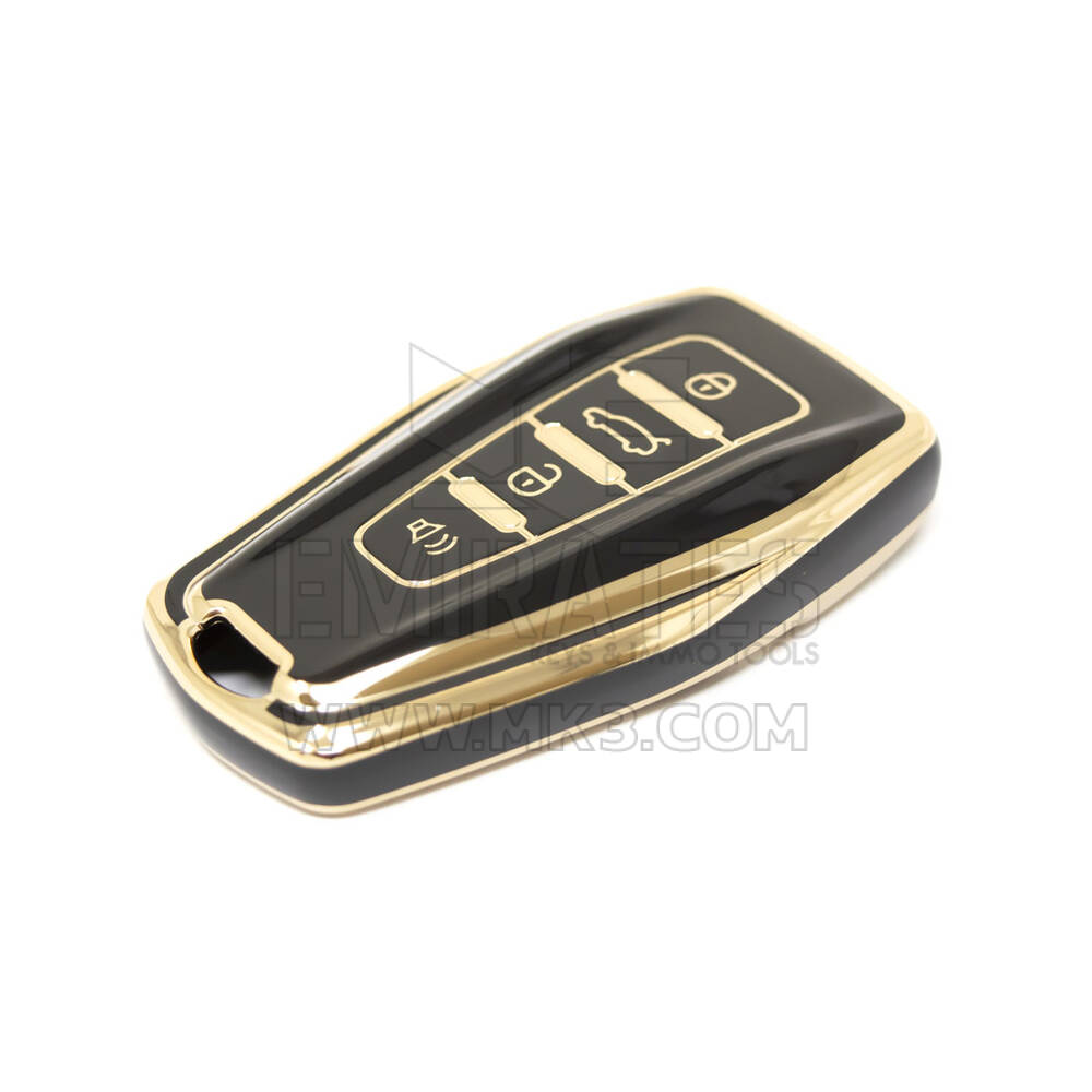 Nueva cubierta Nano de alta calidad del mercado de accesorios para llave remota Geely, 4 botones, Color negro, GL-B11J4B | Cayos de los Emiratos