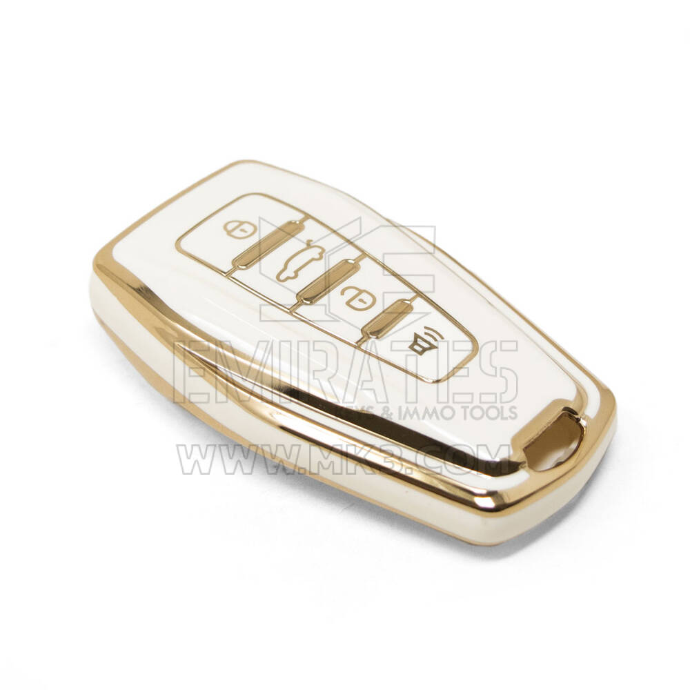 Nuova cover aftermarket Nano di alta qualità per chiave remota Geely 4 pulsanti colore bianco GL-B11J4B | Chiavi degli Emirati