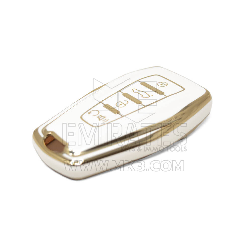 Nueva cubierta Nano de alta calidad del mercado de accesorios para llave remota Geely 4 botones Color blanco GL-B11J4D | Cayos de los Emiratos