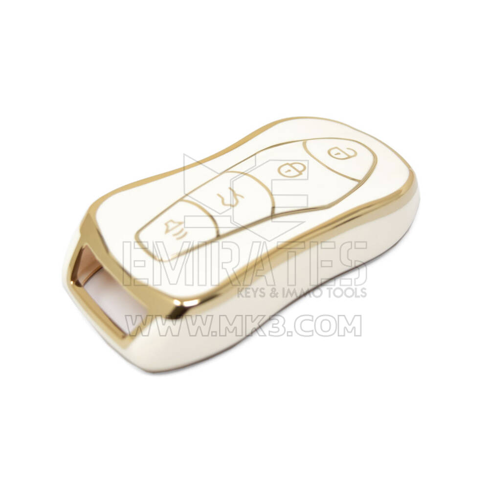 Nuova cover aftermarket Nano di alta qualità per chiave remota Geely 4 pulsanti colore bianco GL-C11J | Chiavi degli Emirati