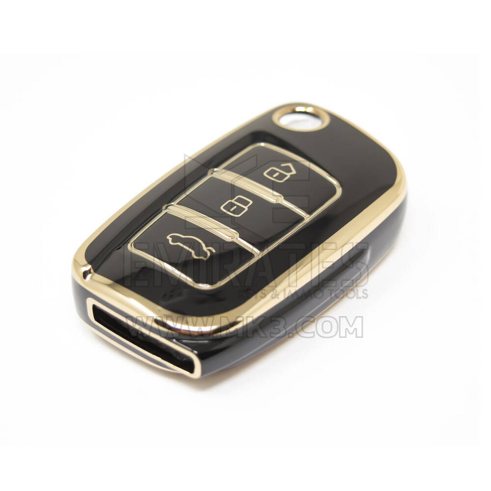 Новый высококачественный чехол Nano Aftermarket для удаленного ключа Geely с 3 кнопками черного цвета GL-D11J | Ключи Эмирейтс