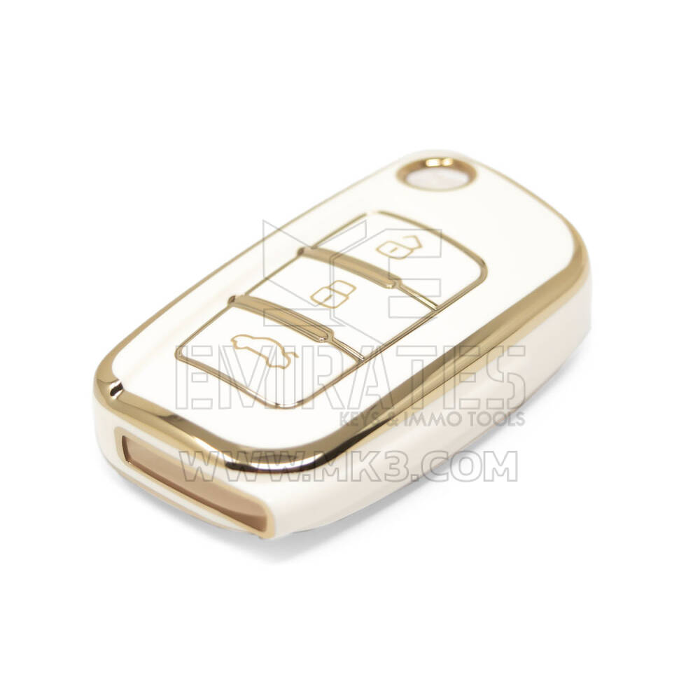 Nuova cover aftermarket Nano di alta qualità per chiave remota Geely 3 pulsanti colore bianco GL-D11J | Chiavi degli Emirati