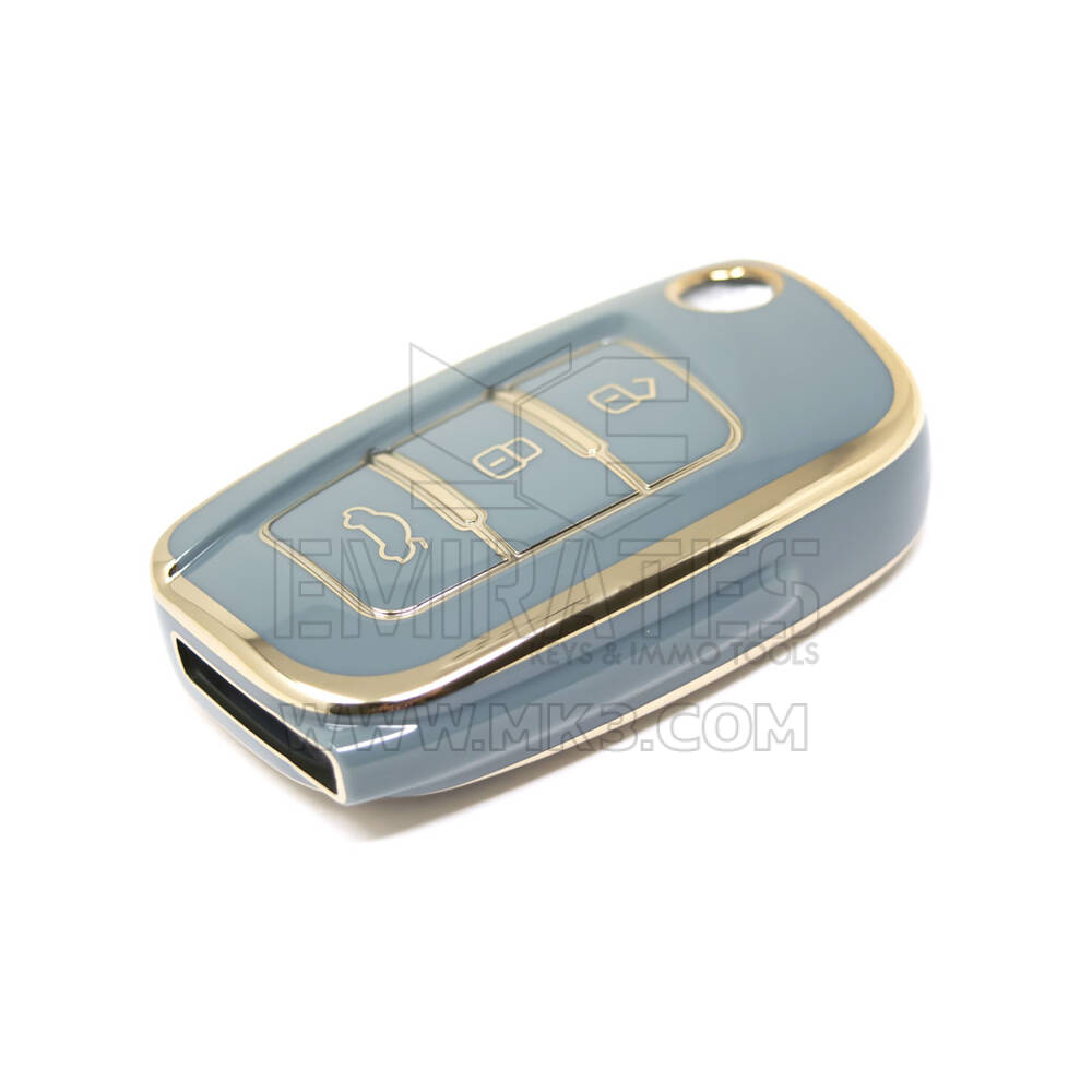 Nueva cubierta Nano de alta calidad del mercado de accesorios para llave remota Geely 3 botones Color gris GL-D11J | Cayos de los Emiratos