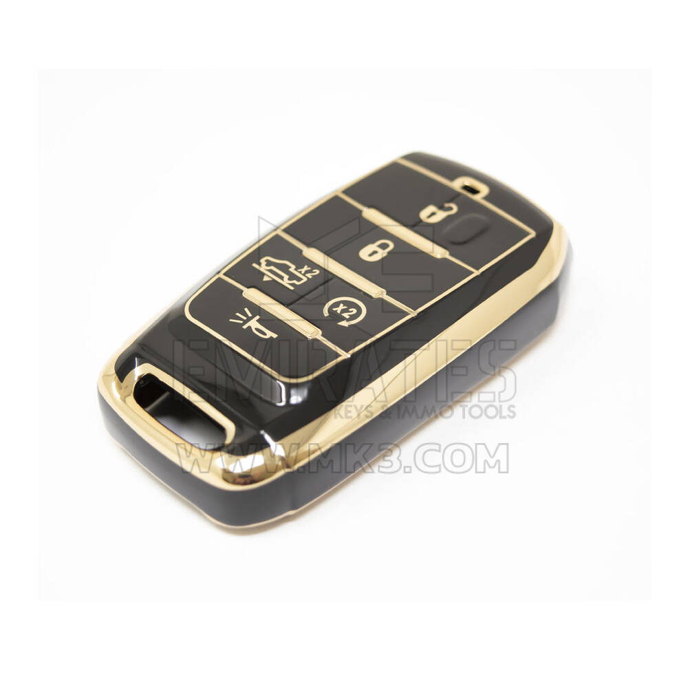 New Aftermarket Nano High Quality Cover For Jeep Remote Key 5 Buttons Black Color Jeep-D11J5A | Emirates Keys