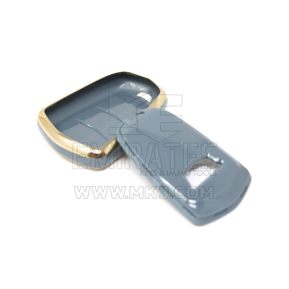 New Aftermarket Nano High Quality Cover For Cadillac Remote Key 3+1 Buttons Gray Color CDLC-A11J4 | Emirates Keys