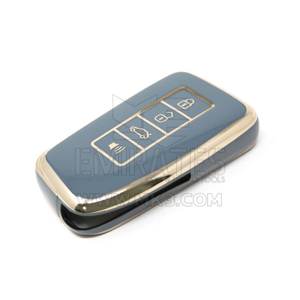 Nueva cubierta Nano de alta calidad del mercado de accesorios para llave remota Lexus 3 + 1 botones Color gris LXS-A11J4 | Cayos de los Emiratos