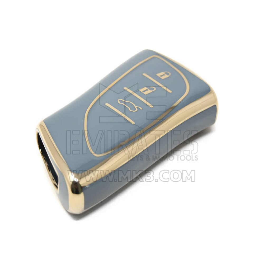 Novo aftermarket nano capa de alta qualidade para chave remota lexus 3 botões cor cinza LXS-B11J3 | Chaves dos Emirados