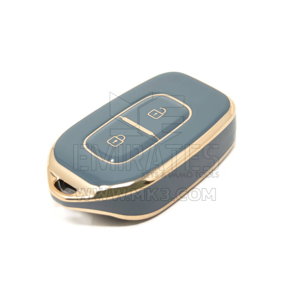 جديد ما بعد البيع نانو غطاء عالي الجودة لرينو داسيا مفتاح بعيد 2 أزرار اللون الرمادي RN-C11J2 | مفاتيح الإمارات