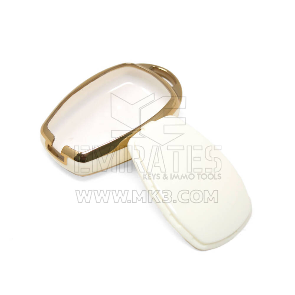 New Aftermarket Nano High Quality Cover For Renault Remote Key 2 Buttons White Color RN-D11J2 | Emirates Keys