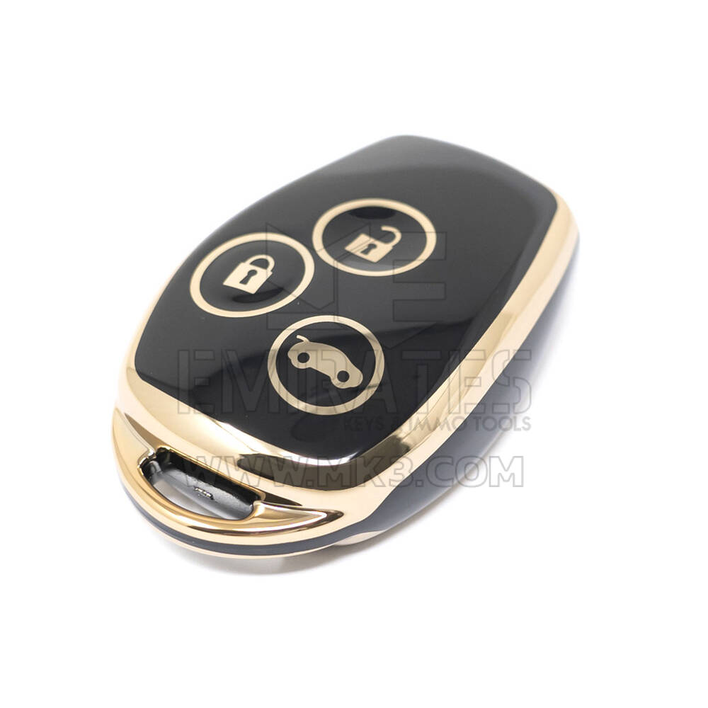 Nueva cubierta Nano de alta calidad del mercado de accesorios para llave remota Renault 3 botones Color negro RN-D11J3 | Cayos de los Emiratos