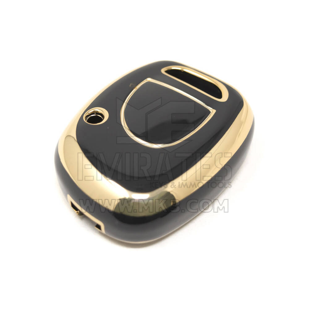 Nueva cubierta Nano de alta calidad del mercado de accesorios para llave remota Renault 1 botón Color negro RN-E11J | Cayos de los Emiratos