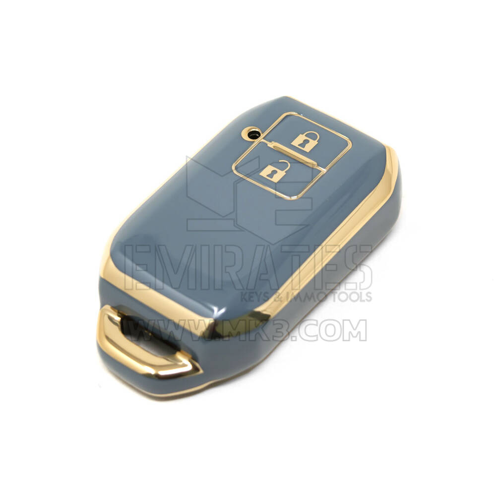 Nueva cubierta Nano de alta calidad del mercado de accesorios para llave remota Suzuki Baleno Ertiga, 2 botones, Color gris, SZK-C11J2 | Cayos de los Emiratos