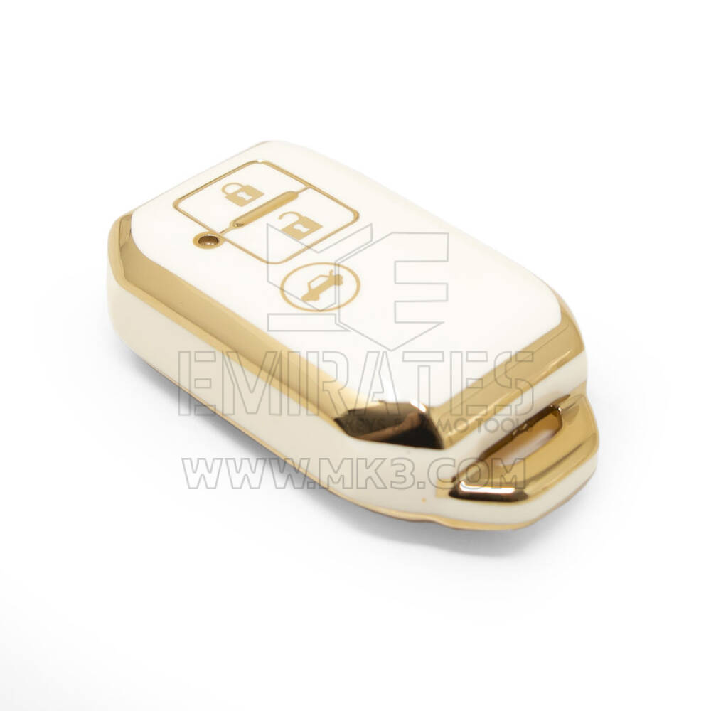 New Aftermarket Nano High Quality Cover For Suzuki Remote Key 3 Buttons White Color SZK-C11J3 | Emirates Keys