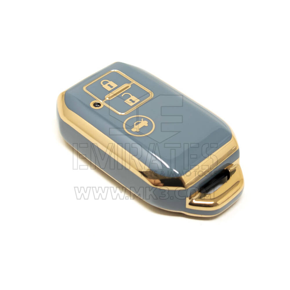 New Aftermarket Nano High Quality Cover For Suzuki Remote Key 3 Buttons Gray Color SZK-C11J3 | Emirates Keys