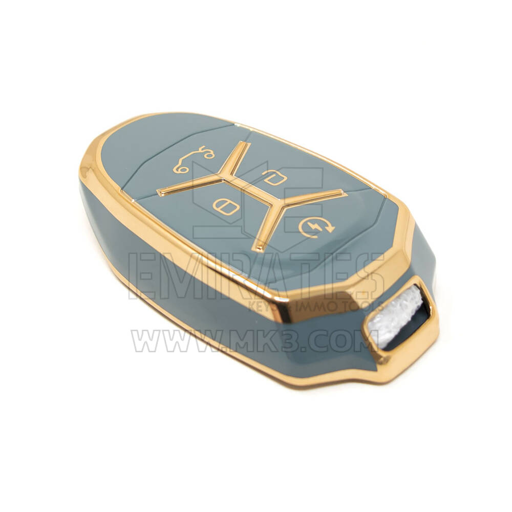 Nova capa nano de reposição de alta qualidade para chave remota LYNK & CO 3+1 botões cor cinza LC-A11J | Chaves dos Emirados