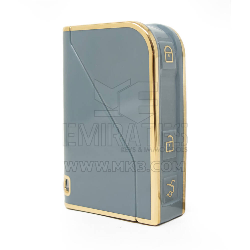 Capa Nano de alta qualidade para chave remota LYNK & CO 3 botões cor cinza LC-B11J