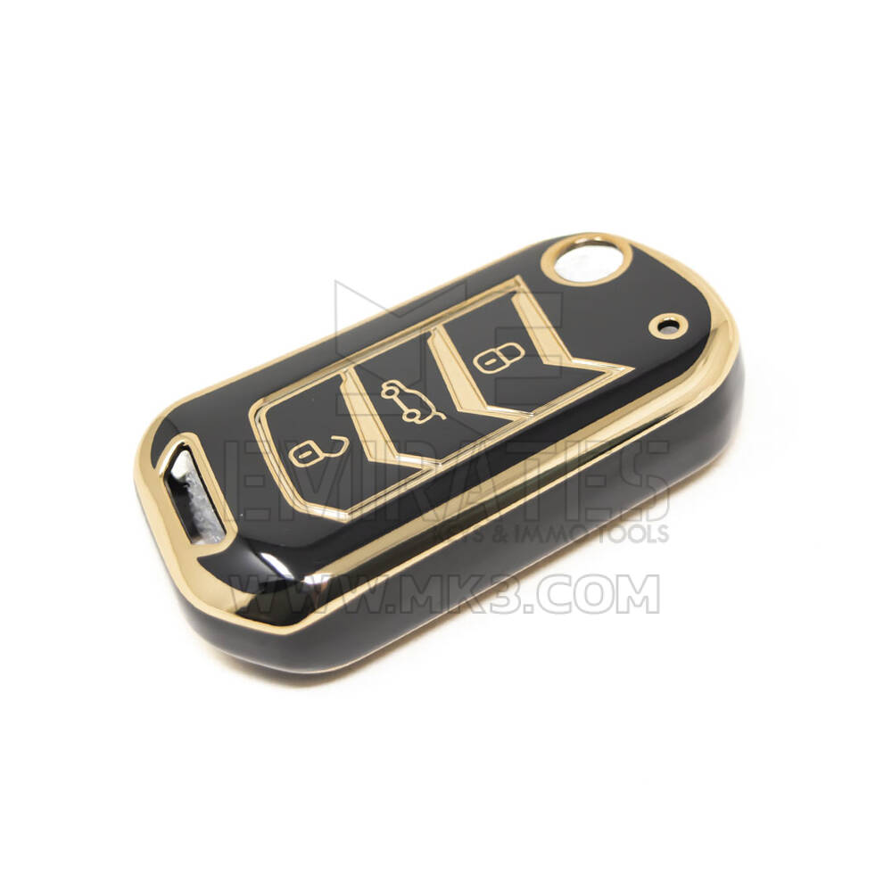 New Aftermarket Nano High Quality Cover For Mahindra Flip Remote Key 3 Buttons Black Color MHD-A11J | Emirates Keys