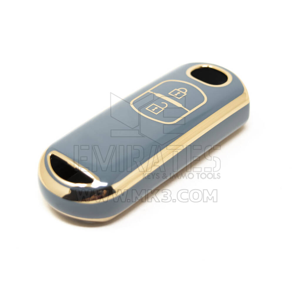 Nueva cubierta Nano de alta calidad del mercado de accesorios para llave remota Mazda 2 botones Color gris MZD-A11J2 | Cayos de los Emiratos