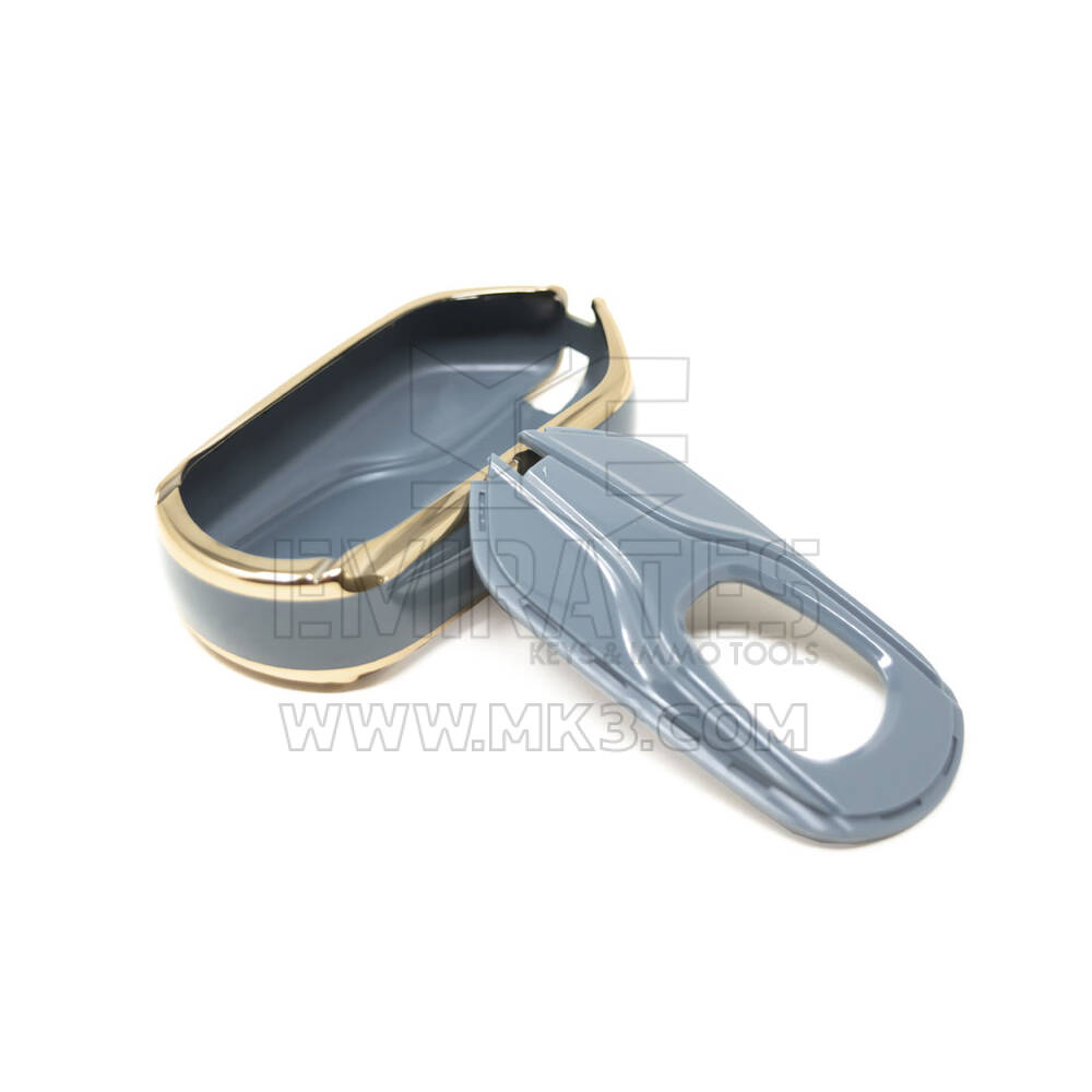 New Aftermarket Nano High Quality Cover For Maserati Remote Key 4 Buttons Gray Color MSRT-A11J | Emirates Keys