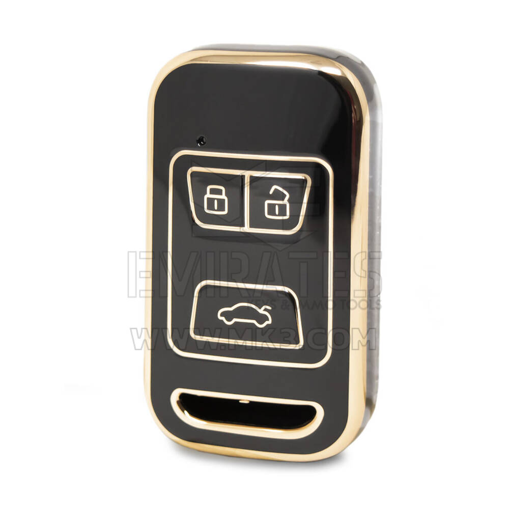Nano – housse de haute qualité pour clé télécommande Chery, 3 boutons, couleur noire, CR-A11J